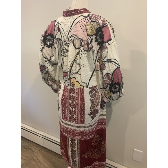 NWT Free People Duster Kimono Robe Oversized Maxi Cover Up C'est Moi Sz XS $168 - Picture 10 of 12